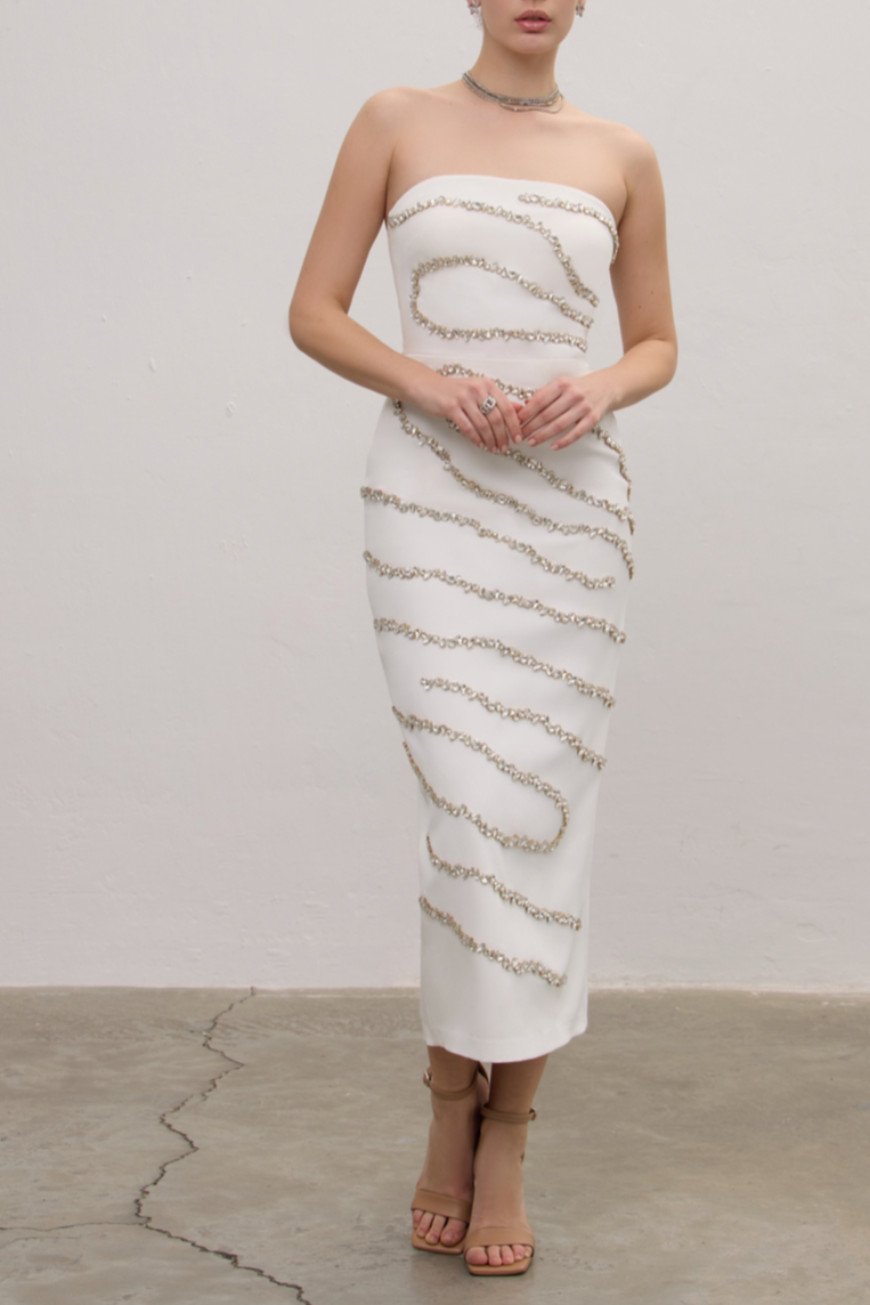 Elara Midi Elbise