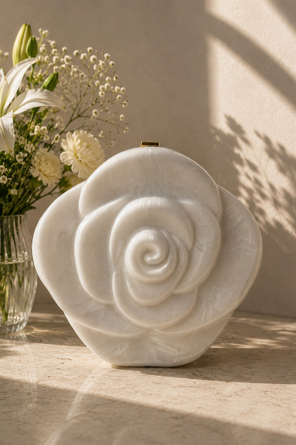 Rose Beyaz Çanta 