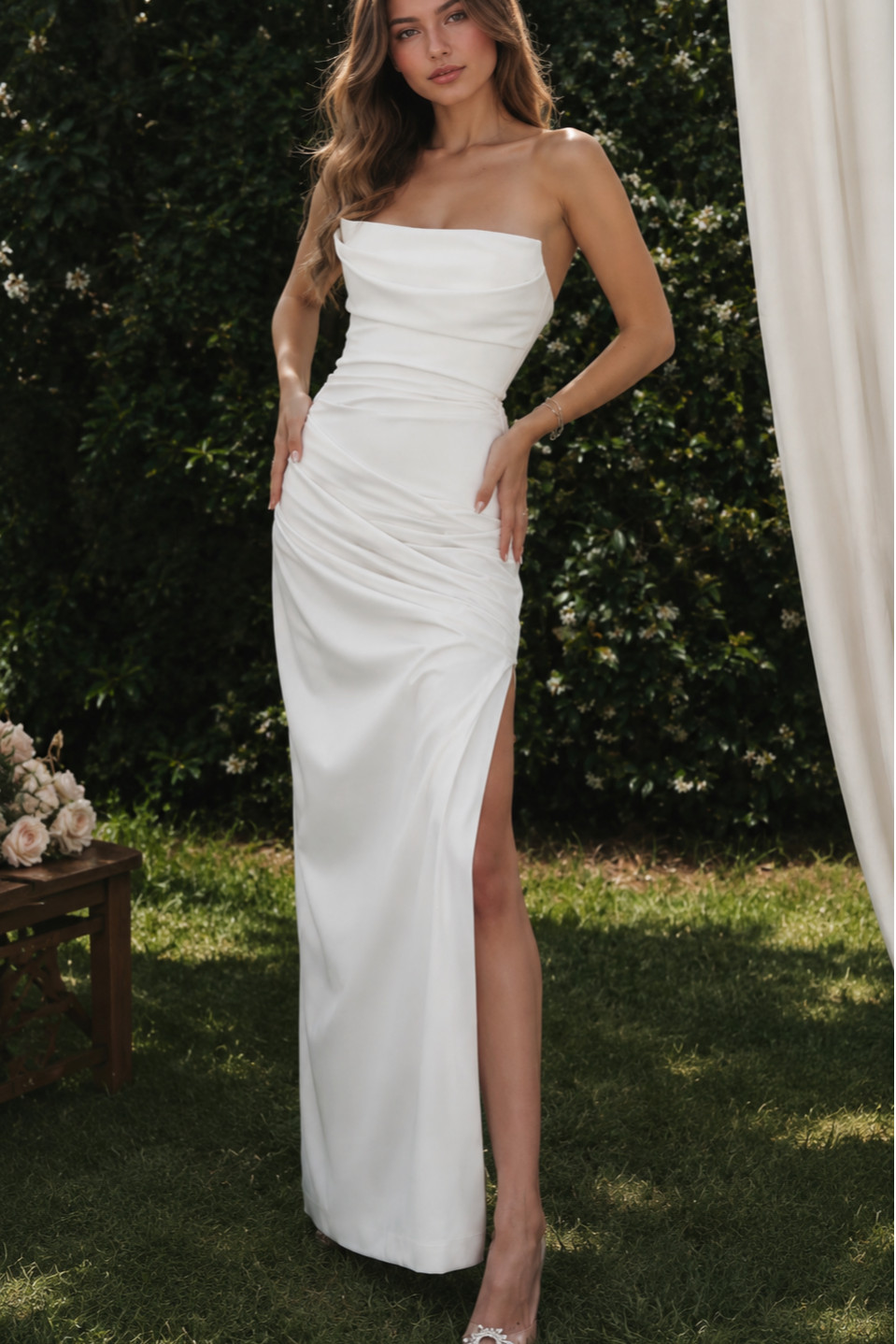 Doutzen Saten Elbise 